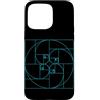 Fibonacci Golden Ratio Geometry Mathemat Custodia per iPhone 15 Pro Max Matematica della geometria a spirale del cerchio della sezione aurea di Fibonacci