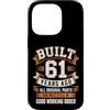 Built 61th Birthday Gifts for Men Women Custodia per iPhone 14 Pro Divertente regalo per il 61° compleanno per uomini e donne costruito 61 anni fa
