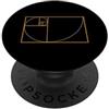 Fibonacci Golden Ratio Geometry Mathemat Fibonacci Golden Ratio Geometria Amante Matematica Matematica Amante PopSockets PopGrip Adesivo
