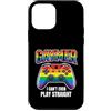 Arcade Pride Wave Custodia per iPhone 12 mini Gaymer Non posso nemmeno giocare dritto - Divertente gioco arcobaleno