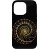 Fibonacci Golden Ratio Geometry Mathemat Custodia per iPhone 13 Pro Matematica matematica geometria a spirale rapporto aureo di Fibonacci