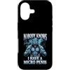 Alpha Wolf Meme Custodia per iPhone 17 Micropene Divertente Uomini Inappropriati Rude Wolf Peinlich