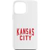 KC Local Apparel Custodia per iPhone 13 Pro Max Kc Rosso e Nero Kansas City Old School Throwback