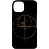 Fibonacci Golden Ratio Geometry Mathemat Custodia per iPhone 13 Matematica matematica geometria circolare rapporto aureo di Fibonacci