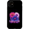 Retro Americana Flower Designs Custodia per iPhone 11 Retrowave Patriotic Flower Land that I love Synthwave Floral