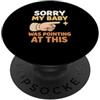 Never Underestimate Little Hands Parenti Non sottovalutare mai il potere di un bambino che punta la mano PopSockets PopGrip Adesivo