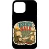 Jimbeels Custodia per iPhone 16 Pro Max Estate Sale First Stop Ironia Vintage