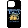 Gusto Italiano Vintage Art Custodia per iPhone 16 Pro Max Costiera Amalfitana Italia Limoncello Stagione Limone Art