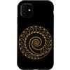 Fibonacci Golden Ratio Geometry Mathemat Custodia per iPhone 11 Spirale d'oro Fibonacci Sequenza Geometria Amante Matematica