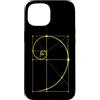 Fibonacci Golden Ratio Geometry Mathemat Custodia per iPhone 15 Matematica Matematica Geometria Spirale Dorata Sequenza Fibonacci