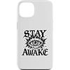 gothic eye graphic tee Custodia per iPhone 13 Grafica Stay Awake Gothic Eye Lightning