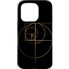Fibonacci Golden Ratio Geometry Mathemat Custodia per iPhone 15 Pro Matematica matematica geometria circolare rapporto aureo di Fibonacci