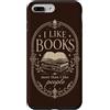 Books Over People Co Custodia per iPhone 7 Plus/8 Plus Mi piacciono i libri più delle persone Amante dei libri Umorismo dei lettori