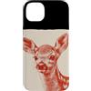 Fawn Deer Outfit Custodia per iPhone 14 Plus Adorabile Red Deer Fawn Costume Grafico