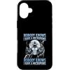 Alpha Wolf Meme Custodia per iPhone 16 Plus Micropene Divertente Uomini Inappropriati Rude Wolf Peinlich