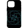 Fibonacci Golden Ratio Geometry Mathemat Custodia per iPhone 16 Pro Max Matematica della geometria a spirale del cerchio della sezione aurea di Fibonacci