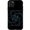 Fibonacci Golden Ratio Geometry Mathemat Custodia per iPhone 11 Pro Max Matematica della geometria a spirale del cerchio della sezione aurea di Fibonacci