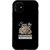 Amur Leopard Design Custodia per iPhone 11 Salvare il leopardo dell'Amur Endagered