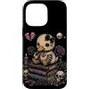 Elder Emo Club Funny Skeleton Design Custodia per iPhone 14 Pro Max Goth Duck Carino Spooky Dark Estetica Cuore spezzato