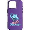 Spooky Girls Pumpkin Co Custodia per iPhone 16 Pro Divertente ragazza che ama lo spaventoso fiocco a forma di zucca per Halloween