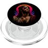 Faith Fueled Retro Revival Men Women Gesù Corona Di Spine Cristiano Retrò Tramonto Fede Grafica PopSockets PopGrip per MagSafe