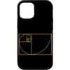 Fibonacci Golden Ratio Geometry Mathemat Custodia per iPhone 12/12 Pro Fibonacci Golden Ratio Geometria Amante Matematica Matematica Amante
