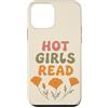 Book Babe | Feminine Reading Custodia per iPhone 12 mini Ragazze sexy leggono, amante dei libri, lettura del lettore California Poppy.
