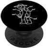 Ow Ow Ow Stickman Chronic Pain Awareness Ow Ow Ow Funny Stickman Humorous Consapevolezza del dolore cronico PopSockets PopGrip Adesivo