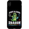 S2Shop Back To School Dragon Student Custodia per iPhone XS Max Just A Cool Dragon Back To School 2026 Studente Learning Fun