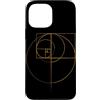 Fibonacci Golden Ratio Geometry Mathemat Custodia per iPhone 13 Pro Max Matematica matematica geometria circolare rapporto aureo di Fibonacci