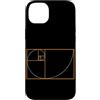 Fibonacci Golden Ratio Geometry Mathemat Custodia per iPhone 14 Plus Fibonacci Golden Ratio Geometria Amante Matematica Matematica Amante