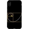 Fibonacci Golden Ratio Geometry Mathemat Custodia per iPhone XS Max Fibonacci Golden Ratio Geometria Amante Matematica Matematica Amante