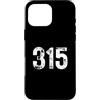 Area Code Tees Custodia per iPhone 16 Pro Max 315 Prefisso Syracuse NY Telefono Mobile 315