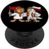 Poland Morocco Heritage Bandiera Marocco Polonia Radici marocchine polacca PopSockets PopGrip Adesivo