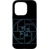 Fibonacci Golden Ratio Geometry Mathemat Custodia per iPhone 15 Pro Matematica della geometria a spirale del cerchio della sezione aurea di Fibonacci