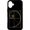 Fibonacci Golden Ratio Geometry Mathemat Custodia per iPhone 16 Plus Matematica Matematica Geometria Spirale Dorata Sequenza Fibonacci
