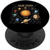 Solar System Astronomy Space Science Pla Sistema Solare Astronomia Galassia Spazio Pianeta Amante Ragazzi Bambini PopSockets PopGrip Adesivo