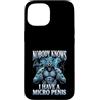 Alpha Wolf Meme Custodia per iPhone 15 Micropene Divertente Uomini Inappropriati Rude Wolf Peinlich