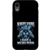 Alpha Wolf Meme Custodia per iPhone XR Micropene Divertente Uomini Inappropriati Rude Wolf Peinlich