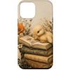 Duckling Book Garden Custodia per iPhone 12 mini Anatroccolo Lettura Libri Floreale Vintage Book Lover