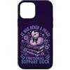 Elder Emo Club Funny Skeleton Design Custodia per iPhone 12 mini Supporto emotivo Anatra Goth Duck Carino Anatra Pastello Goth