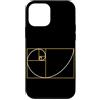 Fibonacci Golden Ratio Geometry Mathemat Custodia per iPhone 12 mini Fibonacci Golden Ratio Geometria Amante Matematica Matematica Amante