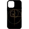 Fibonacci Golden Ratio Geometry Mathemat Custodia per iPhone 12 mini Matematica matematica geometria circolare rapporto aureo di Fibonacci