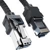 KabelDirekt Cavo di Rete Cat 8, Cavo Ethernet, Cavo LAN - 0,3 m - Edizione Gaming con Treccia Heavy-Duty (Spina RJ45/Cat 8.1, Trasmette Velocità di Dati Massime Fino a 40 Gbps, Gaming/PC/PS5/XBO)
