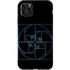 Fibonacci Golden Ratio Geometry Mathemat Custodia per iPhone 11 Pro Max Matematica della geometria a spirale del cerchio della sezione aurea di Fibonacci
