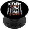 Line Dance Bekleidung Geschenke Linedanc È Linedance Time Western Country Tanz Line danza PopSockets PopGrip Adesivo