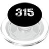 Area Code Tees 315 Prefisso Syracuse NY Telefono Mobile 315 PopSockets PopGrip per MagSafe