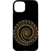 Fibonacci Golden Ratio Geometry Mathemat Custodia per iPhone 15 Plus Spirale d'oro Fibonacci Sequenza Geometria Amante Matematica
