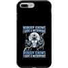 Alpha Wolf Meme Custodia per iPhone 7 Plus/8 Plus Micropene Divertente Uomini Inappropriati Rude Wolf Peinlich