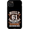 Built 61th Birthday Gifts for Men Women Custodia per iPhone 11 Pro Max Divertente regalo per il 61° compleanno per uomini e donne costruito 61 anni fa